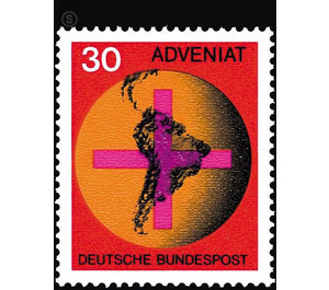 Adveniat - Catholic Relief Action for the Church in Latin America 1967  - Germany / Federal Republic of Germany 1967 - 30 Pfennig