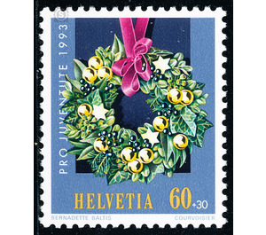 Advent wreath  - Switzerland 1993 - 60 Rappen