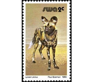 African Wild Dog (Lycaon pictus) - South Africa / Namibia / South-West Africa 1989 - 2