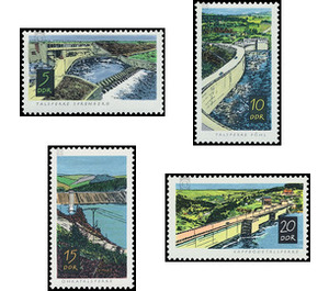 After 1945 built dams  - Germany / German Democratic Republic 1968 Set