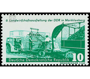 Agricultural exhibition, Markkleeberg  - Germany / German Democratic Republic 1958 - 10 Pfennig