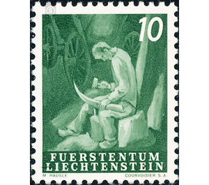 Agriculture work  - Liechtenstein 1951 - 10 Rappen