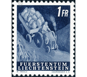 Agriculture work  - Liechtenstein 1951 - 100 Rappen