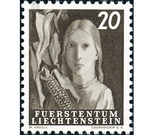 Agriculture work  - Liechtenstein 1951 - 20 Rappen