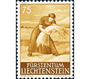 Agriculture work  - Liechtenstein 1960 - 75 Rappen