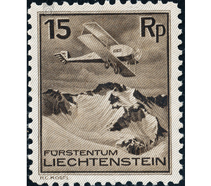 Aircrafts  - Liechtenstein 1930 - 15 Rappen