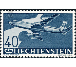 Aircrafts  - Liechtenstein 1960 - 40 Rappen