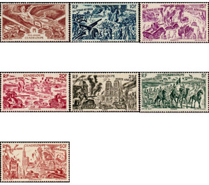 Airmail - Caribbean / Guadeloupe 1946 Set