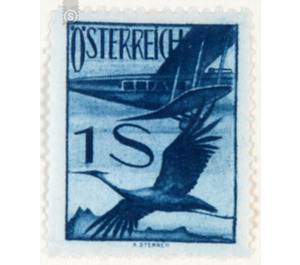 Airmail stamp  - Austria / I. Republic of Austria 1925 - 1 Shilling