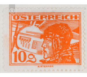 Airmail stamp  - Austria / I. Republic of Austria 1925 - 10 Groschen