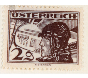 Airmail stamp  - Austria / I. Republic of Austria 1925 - 2 Groschen