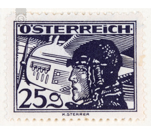 Airmail stamp  - Austria / I. Republic of Austria 1925 - 25 Groschen