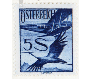 Airmail stamp  - Austria / I. Republic of Austria 1925 - 5 Shilling