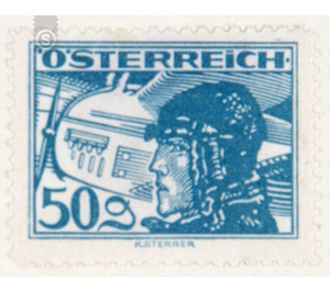 Airmail stamp  - Austria / I. Republic of Austria 1925 - 50 Groschen