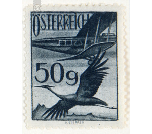 Airmail stamp  - Austria / I. Republic of Austria 1925 - 50 Groschen