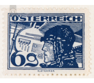 Airmail stamp  - Austria / I. Republic of Austria 1925 - 6 Groschen