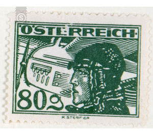 Airmail stamp  - Austria / I. Republic of Austria 1930 - 80 Groschen