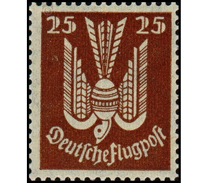 Airmail stamp series  - Germany / Deutsches Reich 1922 - 25 Pfennig