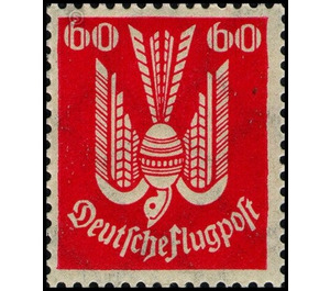 Airmail stamp series  - Germany / Deutsches Reich 1922 - 60 Pfennig