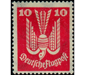 Airmail stamp series  - Germany / Deutsches Reich 1924 - 10 Rentenpfennig