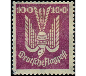 Airmail stamp series  - Germany / Deutsches Reich 1924 - 100 Rentenpfennig