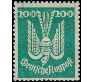 Airmail stamp series  - Germany / Deutsches Reich 1924 - 200 Rentenpfennig