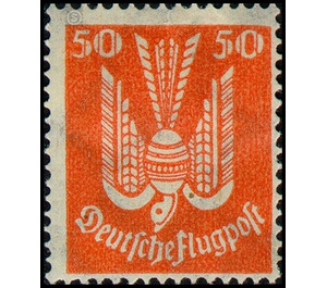 Airmail stamp series  - Germany / Deutsches Reich 1924 - 50 Rentenpfennig