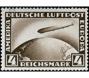 Airmail stamp series  - Germany / Deutsches Reich 1928 - 4 Reichsmark