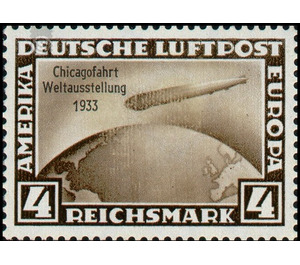 Airmail stamp set  - Germany / Deutsches Reich 1933 - 4 Reichsmark
