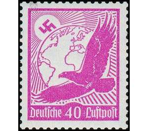 Airmail stamp set  - Germany / Deutsches Reich 1934 - 40 Reichspfennig