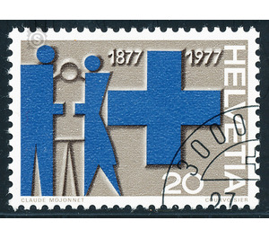 Alcoholic with aid & Blue Cross sign  - Switzerland 1977 - 20 Rappen