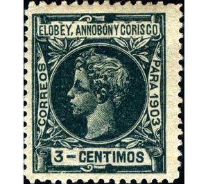 Alfonso XIII - Central Africa / Equatorial Guinea  / Elobey, Annobon and Corisco 1903 - 3