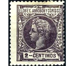 Alfonso XIII - Central Africa / Equatorial Guinea  / Elobey, Annobon and Corisco 1905 - 2