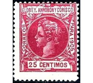 Alfonso XIII - Central Africa / Equatorial Guinea  / Elobey, Annobon and Corisco 1905 - 25