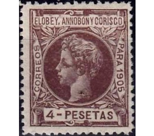 Alfonso XIII - Central Africa / Equatorial Guinea  / Elobey, Annobon and Corisco 1905 - 4