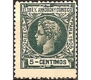 Alfonso XIII - Central Africa / Equatorial Guinea  / Elobey, Annobon and Corisco 1905 - 5