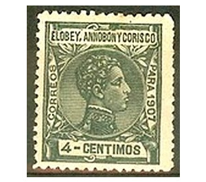 Alfonso XIII - Central Africa / Equatorial Guinea  / Elobey, Annobon and Corisco 1907 - 4