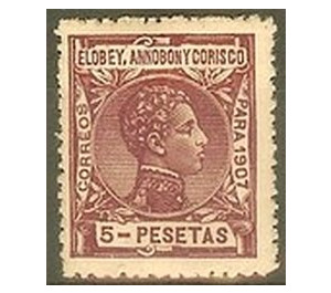 Alfonso XIII - Central Africa / Equatorial Guinea  / Elobey, Annobon and Corisco 1907 - 5