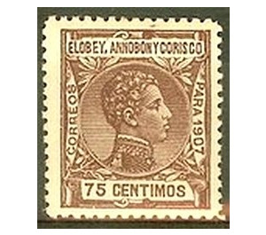 Alfonso XIII - Central Africa / Equatorial Guinea  / Elobey, Annobon and Corisco 1907 - 75