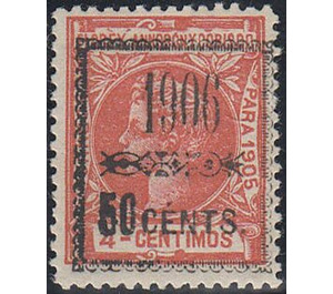 Alfonso XIII Surcharged on 4c - Central Africa / Equatorial Guinea  / Elobey, Annobon and Corisco 1906 - 50