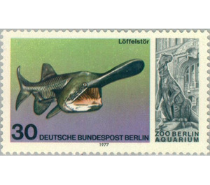 American Paddlefish (Polyodon spathula), Iguanadon - Germany / Berlin 1977 - 30