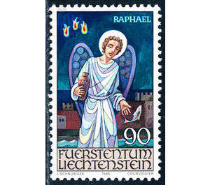 Angel  - Liechtenstein 1986 - 90 Rappen