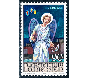 Angel  - Liechtenstein 1986 - 90 Rappen