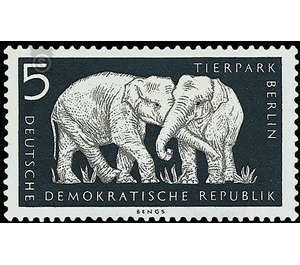 Animal Park Berlin  - Germany / German Democratic Republic 1956 - 5 Pfennig