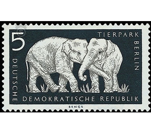 Animal Park Berlin  - Germany / German Democratic Republic 1956 - 5 Pfennig