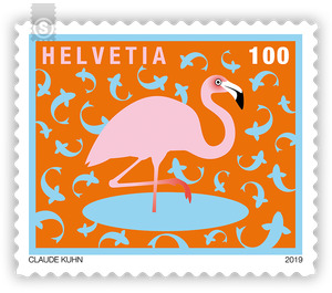 Animals around the world - Flamingo  - Switzerland 2019 - 100 Rappen