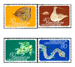 animals  - Liechtenstein 1973 Set