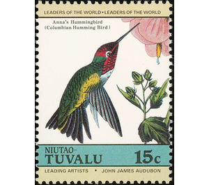 Anna's Hummingbird (Calypte anna) - Polynesia / Tuvalu, Niutao 1985