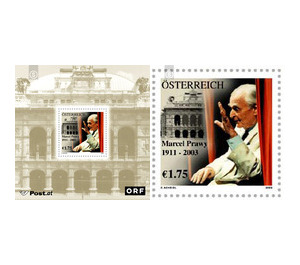 anniversary of the death Marcel Prawy  - Austria / II. Republic of Austria 2003 Set