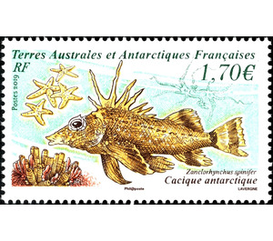Antarctic Horsefish (Zanclorhynchus spinifer) - French Australian and Antarctic Territories 2019 - 1.70